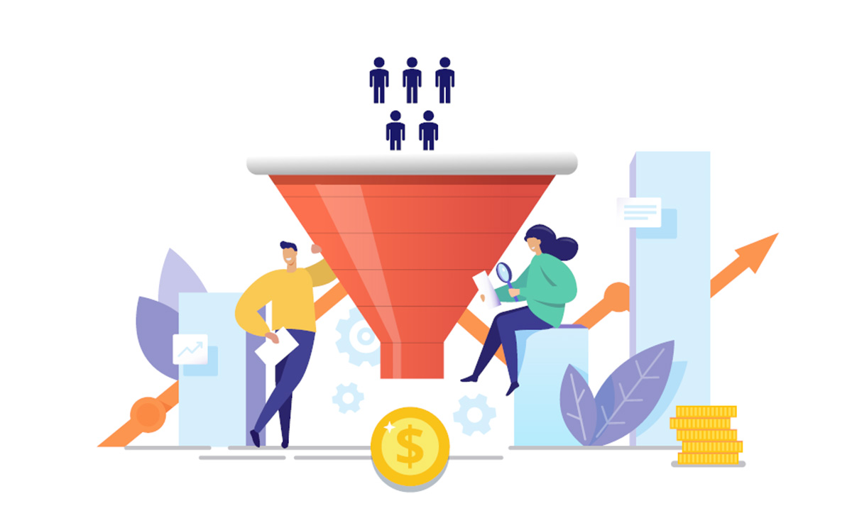 قیف فروش، funnel guide